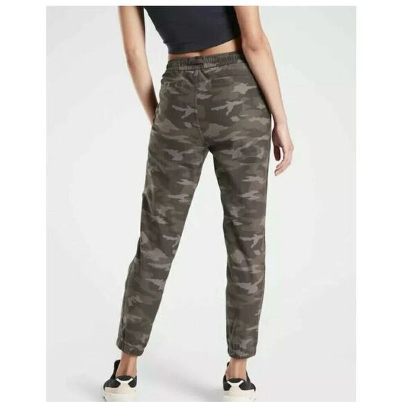 Athleta Farralon Jogger Pants Camouflage Green Taupe Brown - Picture 3 of 15
